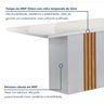 Conjunto Mesa Celeste 120cmx90cm com 4 Cadeiras Celeste Tampo Smart Plus com Vidro - 2
