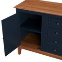 Ver imagem 5 de Cômoda 4 Gavetas + 1 Porta - Azul