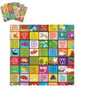 Ver imagem 1 de Tapete Infantil Eva 4 Placas 60x60cm – Tatame Educativo Colorido Montável para Bebês e Crianças