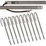 Kit 10 Peças Barra Led Régua Multiuso Freezer 7w Ip67 590mm:220v/branco Quente - 1