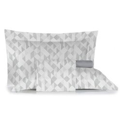 Jogo de Cama King Size Algodão 300 Fios 4 Pçs Estampa Estilo - 1
