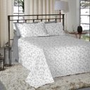 Ver imagem 2 de Jogo de Cama King Size Algodão 300 Fios 4 Pçs Estampa Estilo