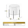 Conjunto 2 Puffs Luxo Odim Castellar Móbile - 3