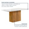 Conjunto Mesa Celeste 120cmx90cm com 4 Cadeiras Celeste Tampo Smart Plus com Vidro - 4