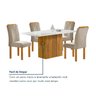 Conjunto Mesa Celeste 120cmx90cm com 4 Cadeiras Celeste Tampo Smart Plus com Vidro - 8