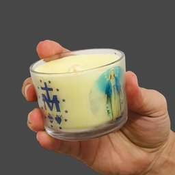 Vela Aromática Devocional Nossa Senhora Das Graças no Copo de Vidro - 4