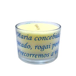 Vela Aromática Devocional Nossa Senhora Das Graças no Copo de Vidro - 5