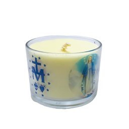 Vela Aromática Devocional Nossa Senhora Das Graças no Copo de Vidro - 3