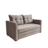Sofá Cama Casal 1,60m 3 Lugares Londres Veludo Castor Bexs - 3