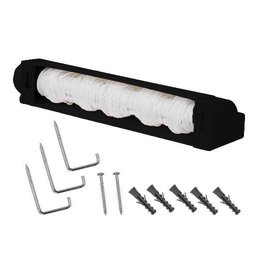 Varal Automático Rotoflex Preto com 5 Cordas de 4,1m Cada - 2