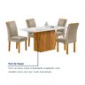 Conjunto Mesa Celeste 120cmx90cm com 4 Cadeiras Luisa Tampo Smart Plus com Vidro - 8