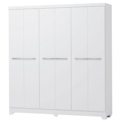 Guarda Roupa Casal 6 Portas 217x202 Cm E530 Kappesberg Branco