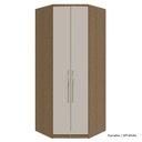 Ver imagem 1 de Guarda Roupa Modulado 02 Portas 245cm 02 Gavetas Canto Closet Setiba