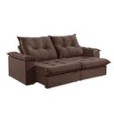 Ver imagem 1 de Sofá 2 Lugares Retrátil 210cm Pillow Top Reclinável M-191 Marrom