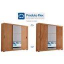 Ver imagem 4 de Guarda Roupas 3 Portas de Correr Veneza Luxo e 4 Gavetas c/ Pés Branco - Rufato