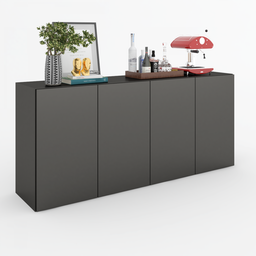 Balcão Buffet Sonhare 4 Portas Black - Mobilarte Móveis - 3 Balcão Buffet Sonhare 4 Portas Black - Mobilarte Móveis - 3