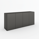 Ver imagem 6 de Balcão Buffet Sonhare 4 Portas Black - Mobilarte Móveis