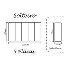 Ver imagem 3 de Cabeceira Modular Sonho 20x60 Em Suede Preto