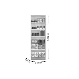 Armário Multiuso Lavanderia 424 c/ 2 Portas Legno - Carraro - 2
