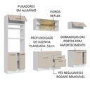 Ver imagem 5 de Armário de Cozinha Completa 270cm Branco/crema Agata Madesa 03