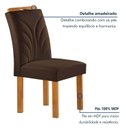 Ver imagem 5 de Conjunto Mesa Lorena 120cmx80cm com 4 Cadeiras Carolina Tampo Dakota Plus com Vidro