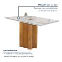 Ver imagem 3 de Conjunto Mesa Lorena 120cmx80cm com 4 Cadeiras Carolina Tampo Dakota Plus com Vidro