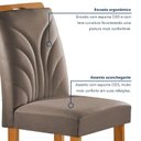 Ver imagem 6 de Conjunto Mesa Lorena 120cmx80cm com 4 Cadeiras Carolina Tampo Dakota Plus com Vidro