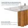 Conjunto Mesa Lorena 120cmx80cm com 4 Cadeiras Carolina Tampo Dakota Plus com Vidro - 2