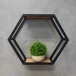 Nicho Colmeia Hexagonal Aço/ferro/mdf Estilo Industrial Ni-02 - 1 Nicho Colmeia Hexagonal Aço/ferro/mdf Estilo Industrial Ni-02 - 1