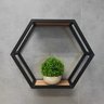 Nicho Colmeia Hexagonal Aço/ferro/mdf Estilo Industrial Ni-02 - 1