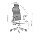 Ver imagem 2 de Kit 4 Cadeiras de Escritório Presidente Giratória Boston Rivatti