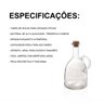 Garrafa Azeite com Tampa de Rolha 580ml Lyor - 4