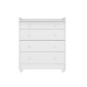 Ver imagem 2 de Cômoda com Trocador 4 Gavetas Mdf Doce Sonho: Branco