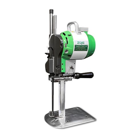 Máquina de Cortar Tecido Industrial 10 Polegadas Zoje Cor Verde