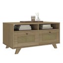 Ver imagem 2 de Mesa de Centro 2 Gavetas 91 Cm Mdf 4639 Carvalho Arly