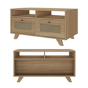 Ver imagem 4 de Mesa de Centro 2 Gavetas 91 Cm Mdf 4639 Carvalho Arly