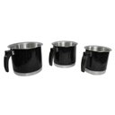 Ver imagem 1 de Kit Canecão Fervedor Leiteira Preto Alumínio 14 a 18cm