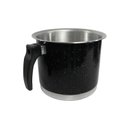 Ver imagem 2 de Kit Canecão Fervedor Leiteira Preto Alumínio 14 a 18cm