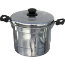 Ver imagem 1 de Forma Pudim Banho Maria Com Tampa Polida 5,0 Litros