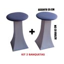 Ver imagem 1 de Kit 2 Banqueta Bistro Balcao Cozinha Americana Torre Eiffel Diversas Cores BGPLASTICOS BGBTE ROSA 02