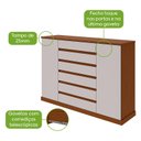 Ver imagem 2 de Cômoda Sapateira Vedra Frassino Off White – Lopas