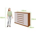 Ver imagem 4 de Cômoda Sapateira Vedra Frassino Off White – Lopas