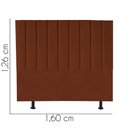 Ver imagem 3 de Cabeceira Estofada Queen 160CM Karla Suede Terracota - D A DECOR D&A Decor