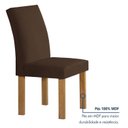 Ver imagem 5 de Conjunto Sala de Jantar 4 Lugares Quadrada 90x90 Tampo de Vidro/MDF Mesa Carolina e Cadeiras Espanha