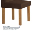 Ver imagem 7 de Conjunto Sala de Jantar 4 Lugares Quadrada 90x90 Tampo de Vidro/MDF Mesa Carolina e Cadeiras Espanha