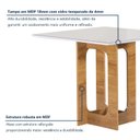 Ver imagem 2 de Conjunto Sala de Jantar 4 Lugares Quadrada 90x90 Tampo de Vidro/MDF Mesa Carolina e Cadeiras Espanha