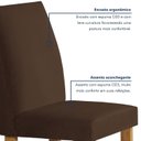 Ver imagem 6 de Conjunto Sala de Jantar 4 Lugares Quadrada 90x90 Tampo de Vidro/MDF Mesa Carolina e Cadeiras Espanha