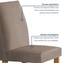 Ver imagem 6 de Conjunto Sala de Jantar 4 Lugares Quadrada 90x90 Tampo de Vidro/MDF Mesa Carolina e Cadeiras Espanha