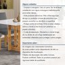 Conjunto Sala de Jantar 4 Lugares Quadrada 90x90 Tampo de Vidro/MDF Mesa Carolina e Cadeiras Espanha - 14