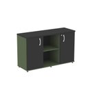 Ver imagem 3 de Armário Credenza 2 Portas Pivotante P25 Preto/Salvia